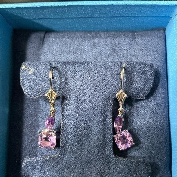 JTV vintage Sterling silver and amethyst earrings! - Picture 1 of 5
